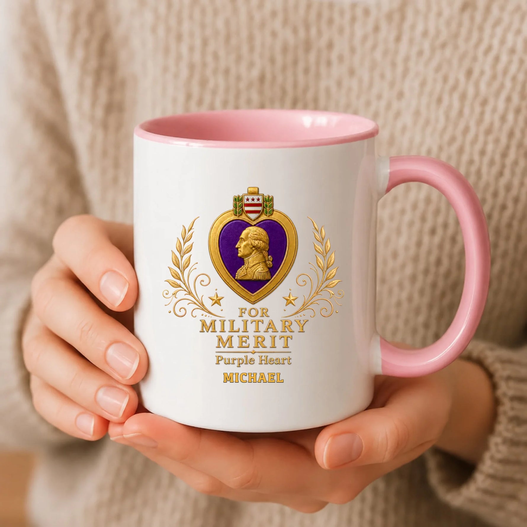 4 personalized-photo-ceramic-mug-pink-handle-handheld