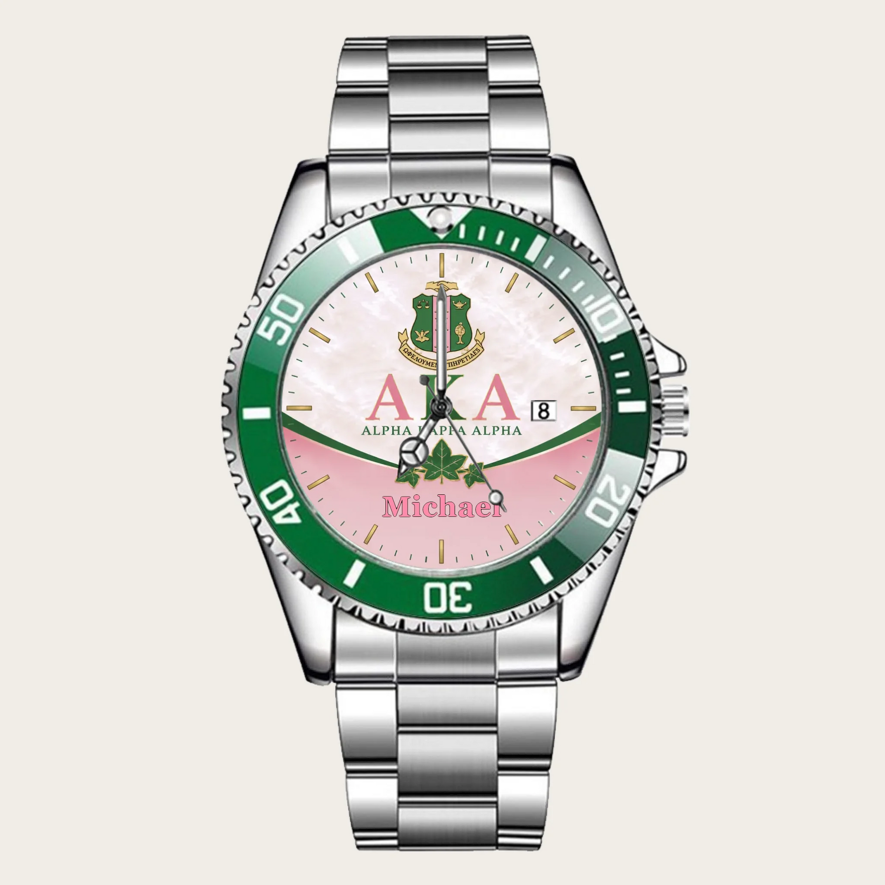 16_custom-green-bezel-silver-alloy-watch