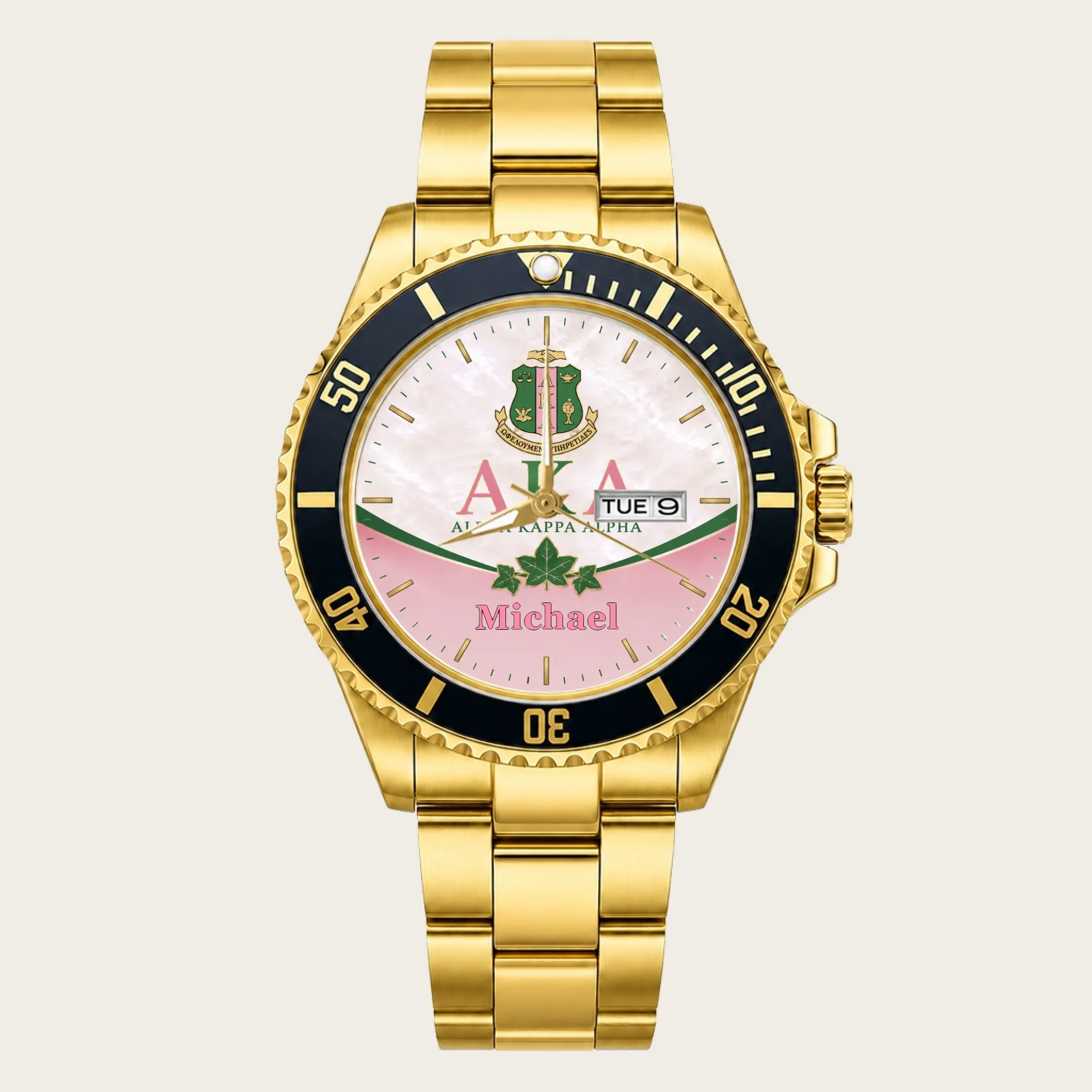 21_new2605custom-gold-black-alloy-watch