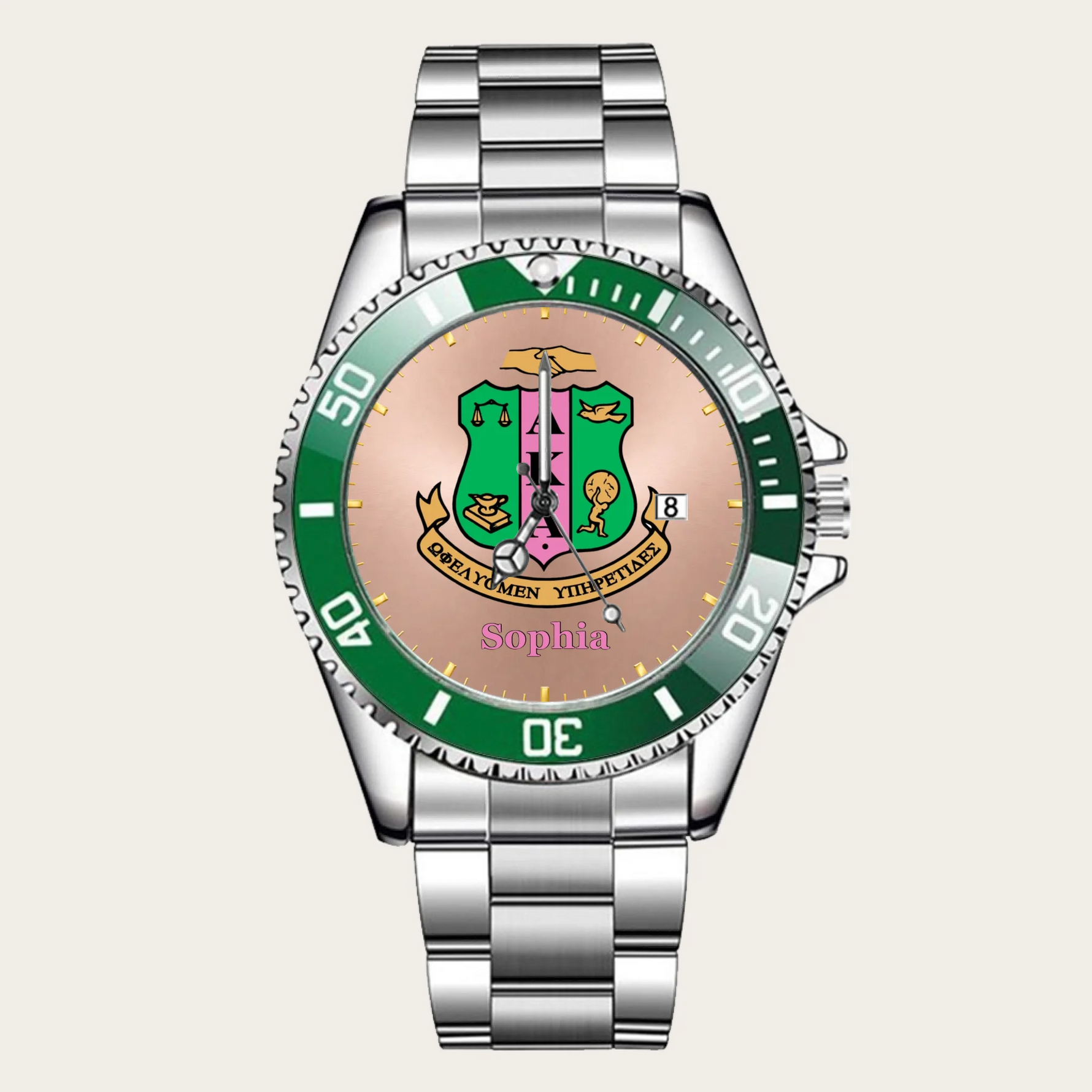 16_custom-green-bezel-silver-alloy-watch