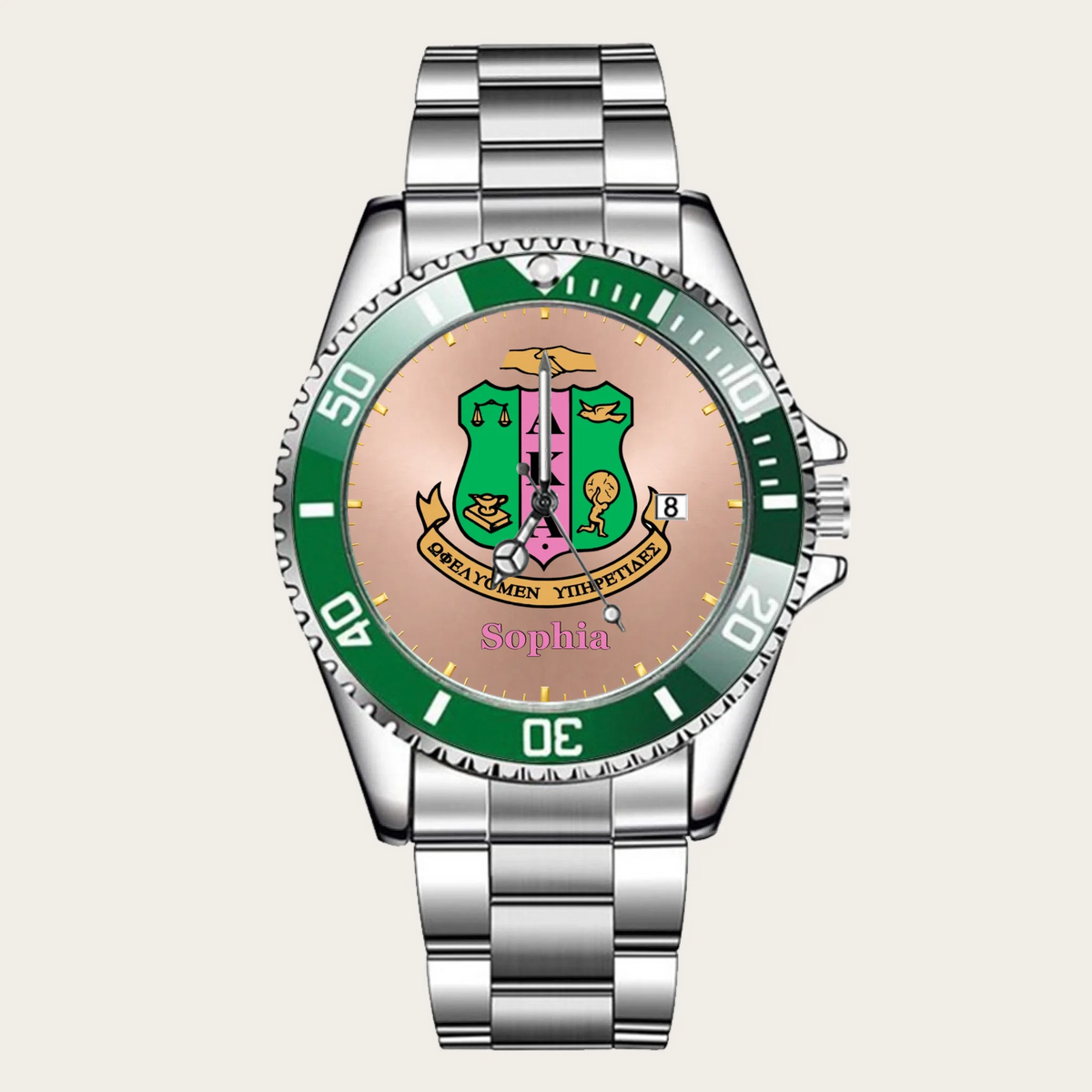 16_custom-green-bezel-silver-alloy-watch