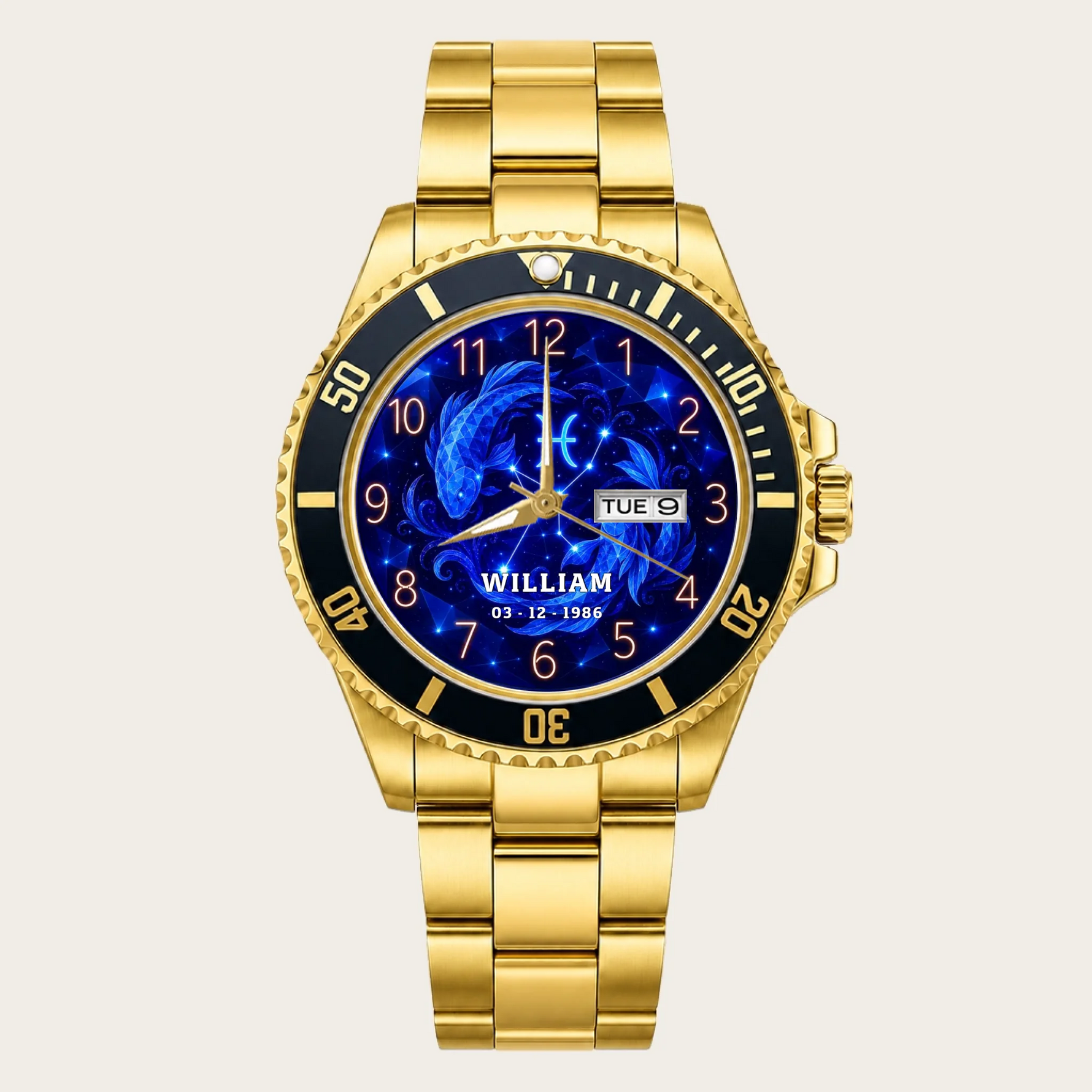 21_new2605custom-gold-black-alloy-watch