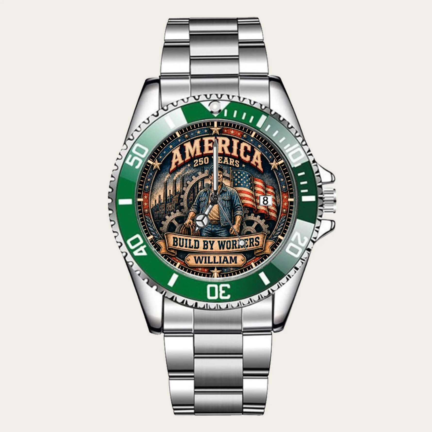16_custom-green-bezel-silver-alloy-watch