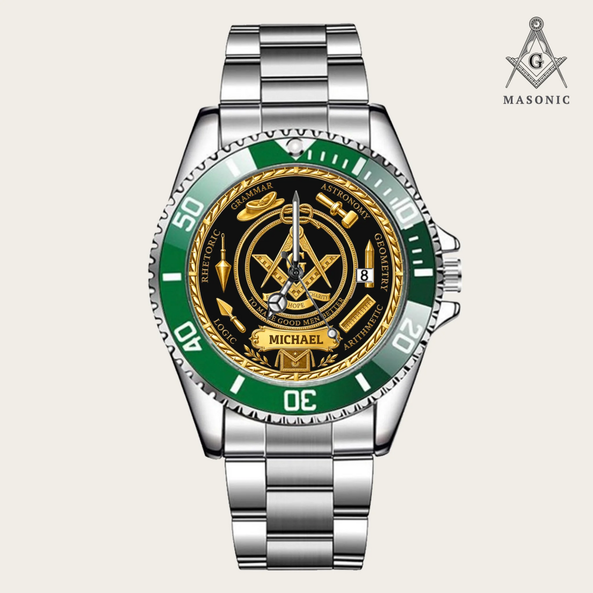 16_custom-green-bezel-silver-alloy-watch