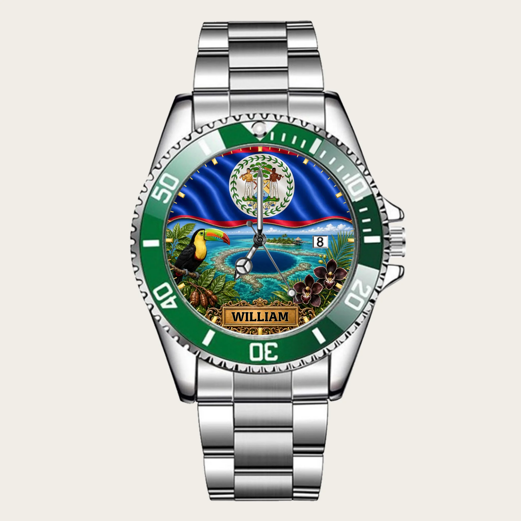 16_custom-green-bezel-silver-alloy-watch