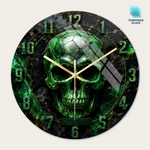 1-custom-round-glass-wall-clock-gold-hands-front-view
