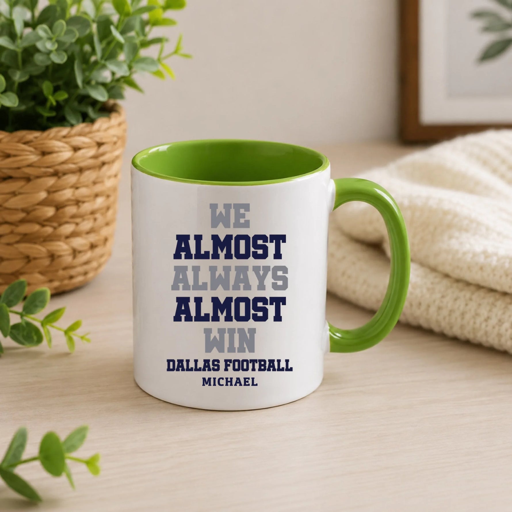2 personalized-photo-ceramic-mug-green-handle-lifestyle