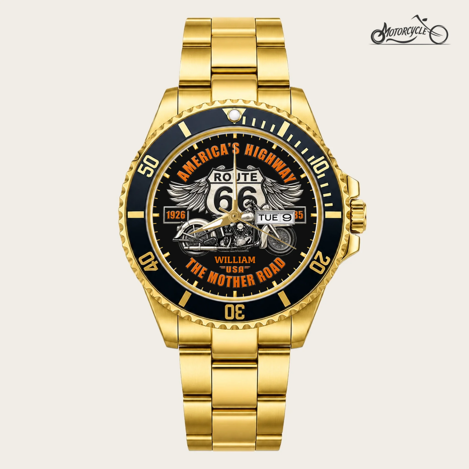 21_new2605custom-gold-black-alloy-watch