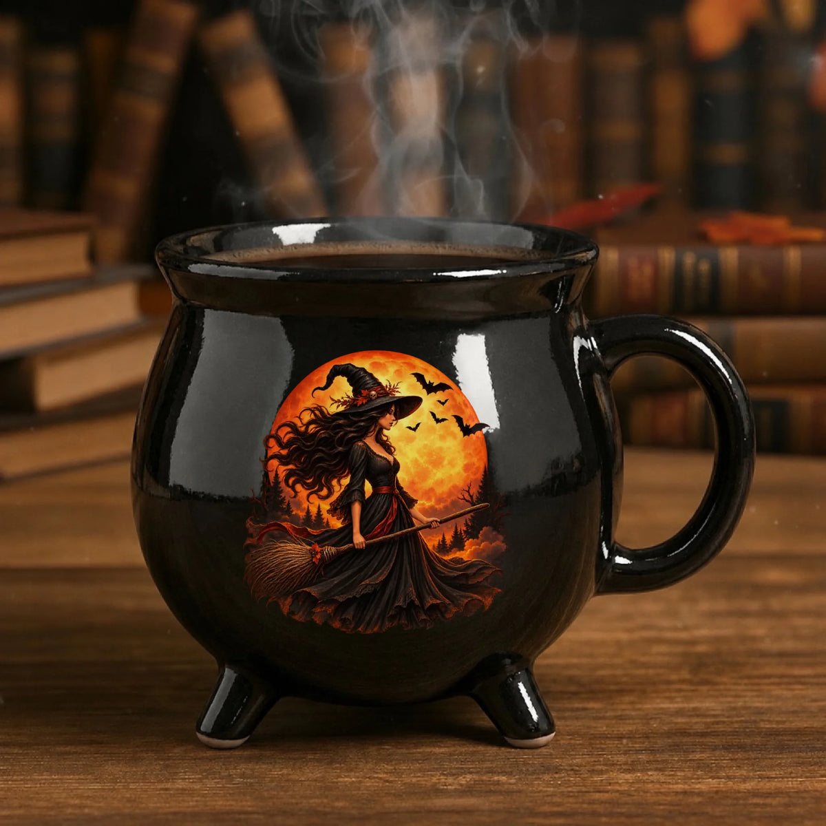 blank-black-cauldron-mug-cozy-library-scene