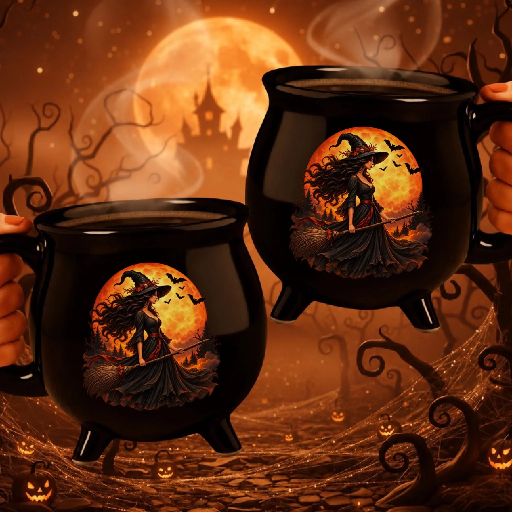 black-cauldron-mugs-spooky-moon-halloween-scene