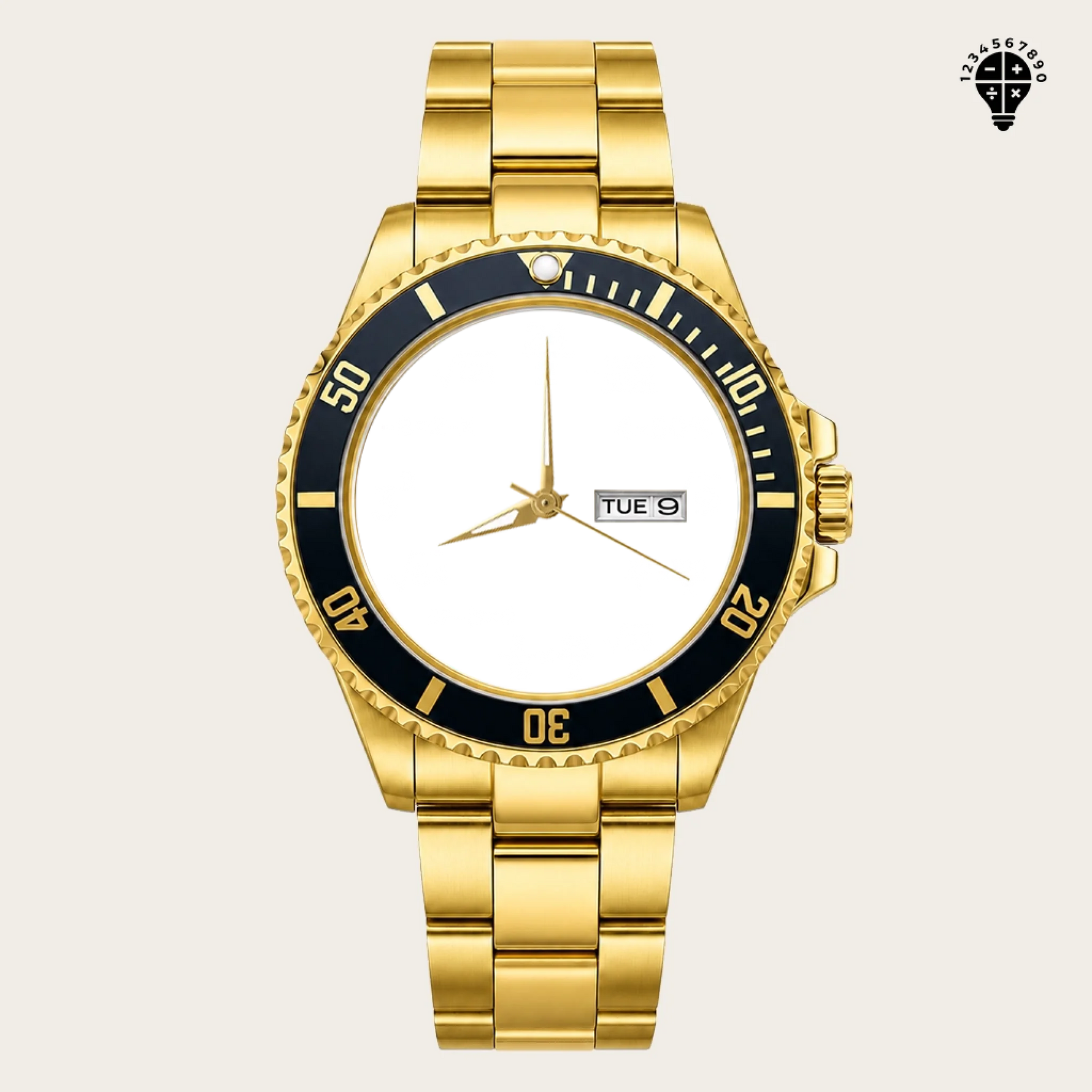 21_new2605custom-gold-black-alloy-watch