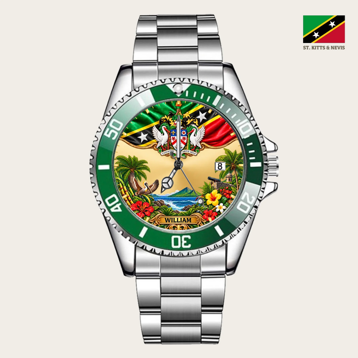 16_custom-green-bezel-silver-alloy-watch