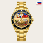21_new2605custom-gold-black-alloy-watch