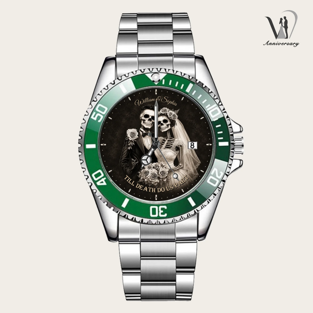 16_custom-green-bezel-silver-alloy-watch