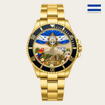 21_new2605custom-gold-black-alloy-watch
