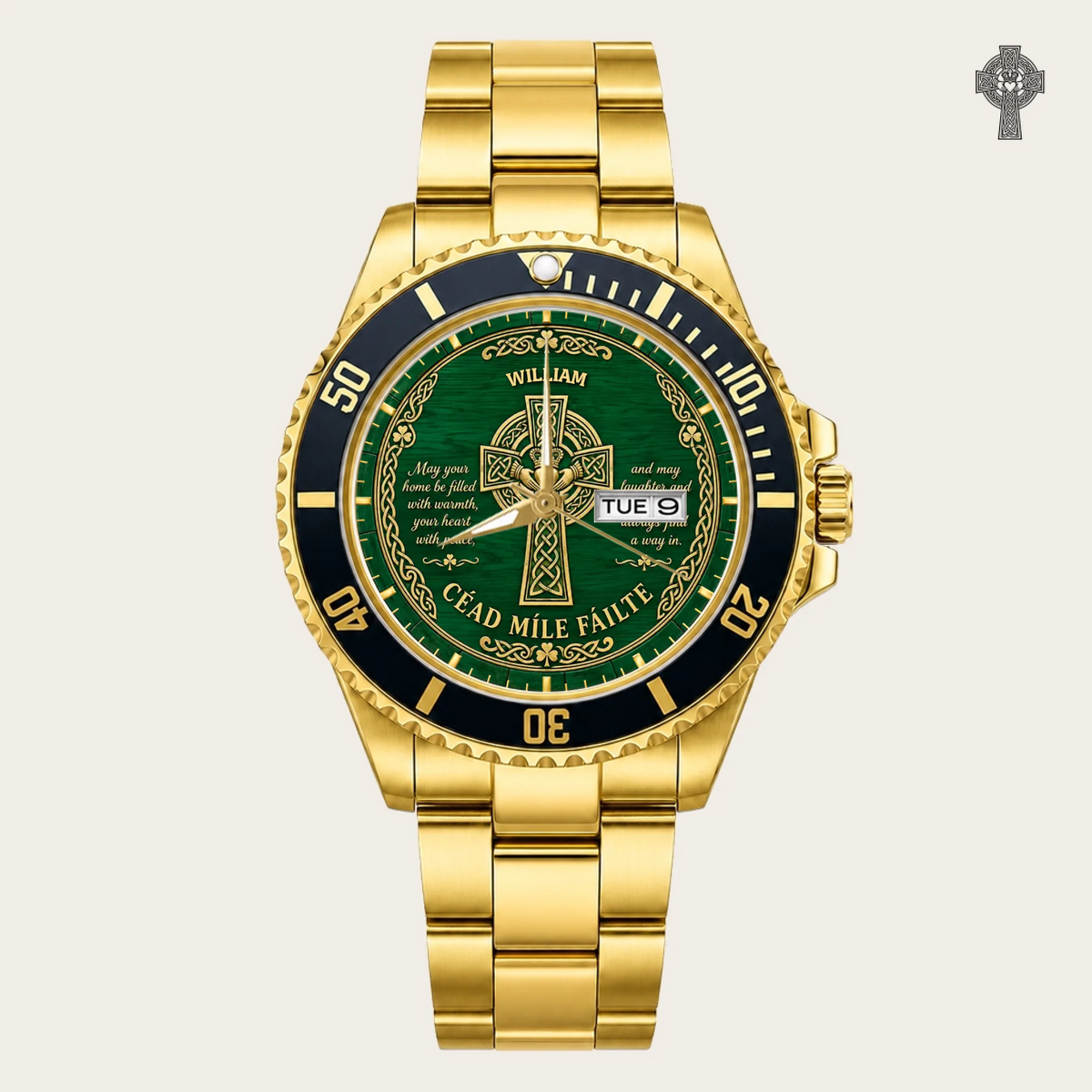 21_new2605custom-gold-black-alloy-watch