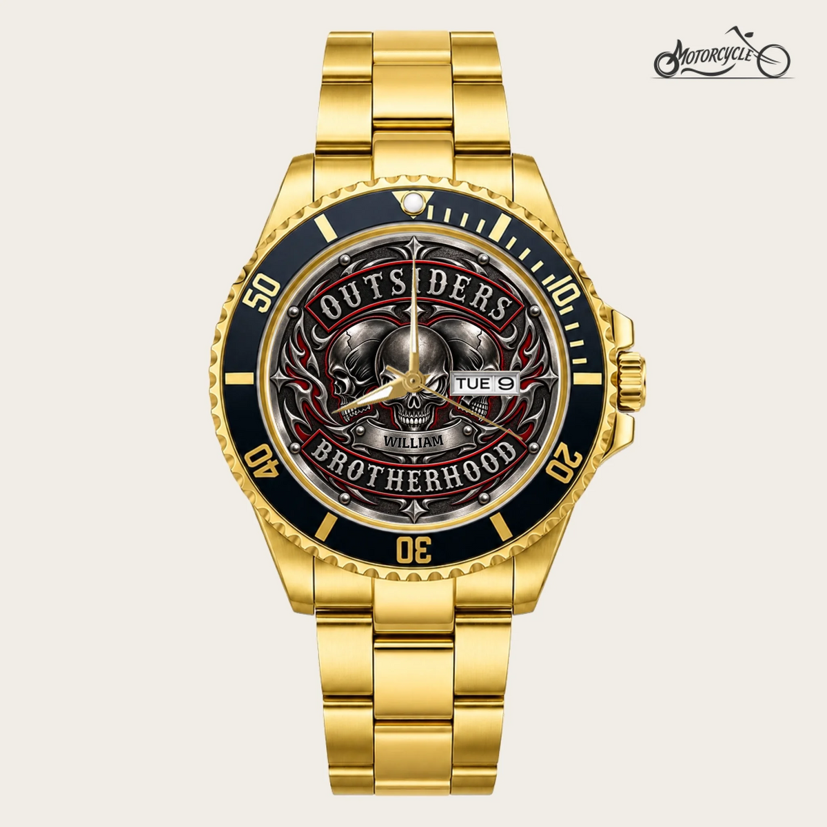21_new2605custom-gold-black-alloy-watch