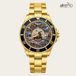 21_new2605custom-gold-black-alloy-watch