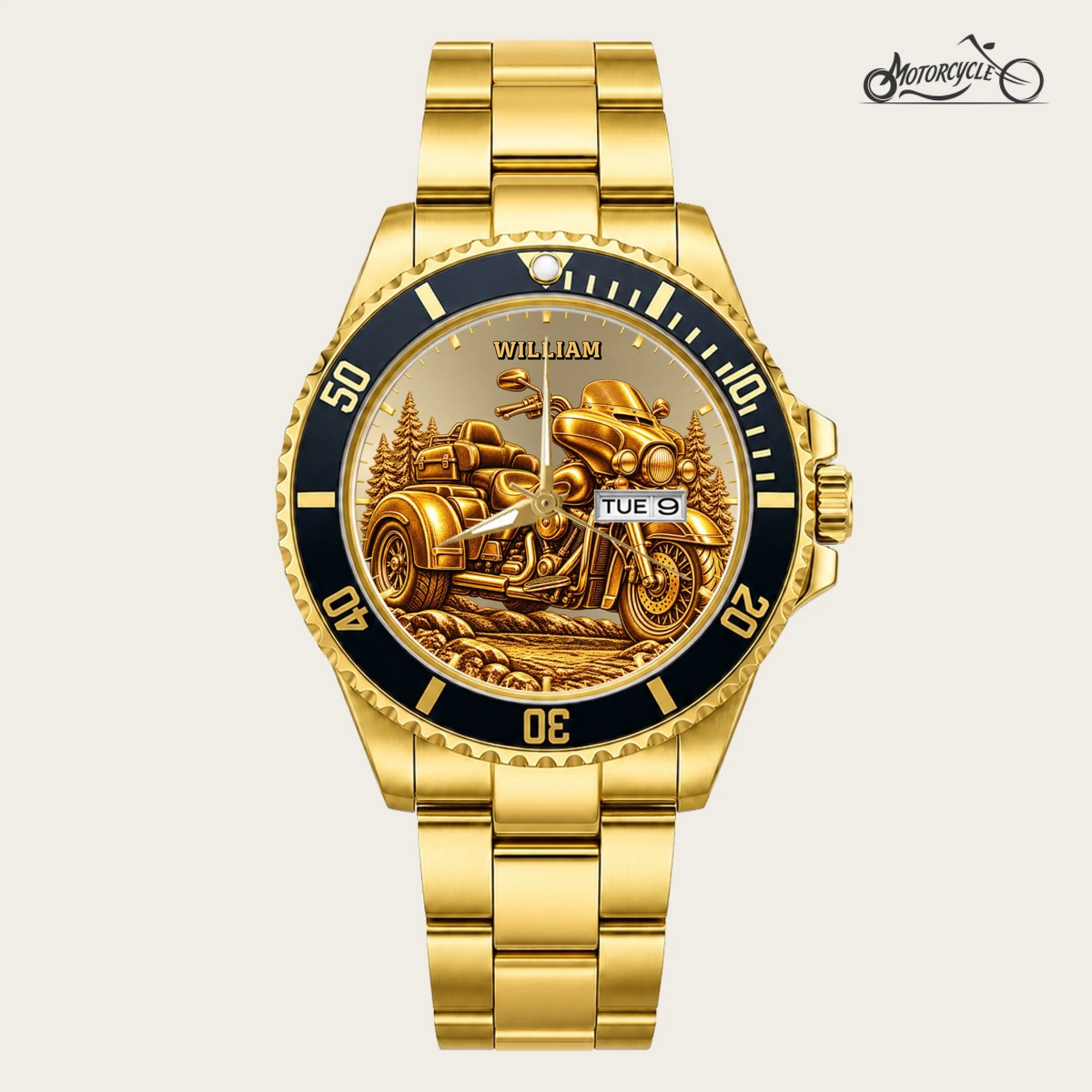 21_new2605custom-gold-black-alloy-watch