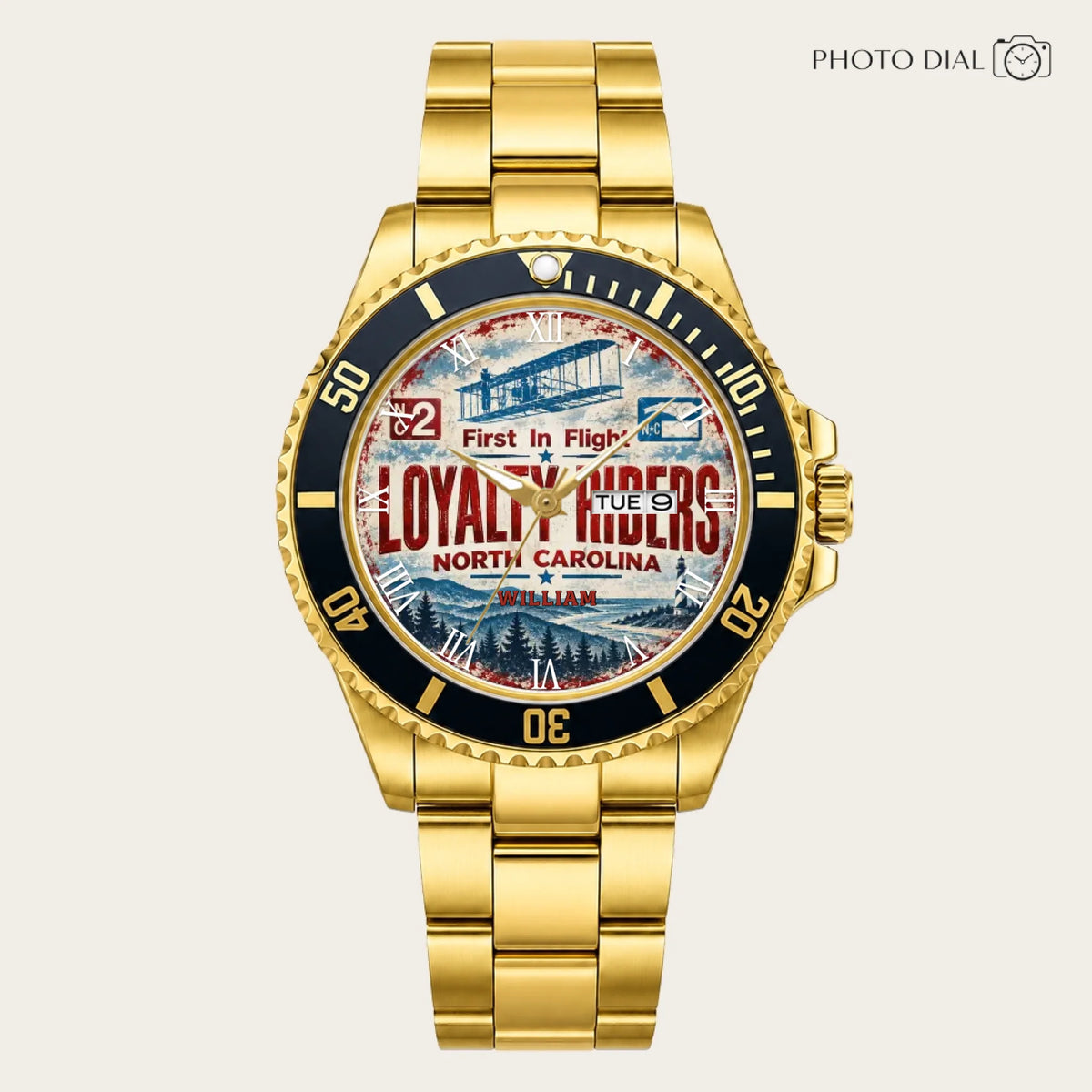 21_new2605custom-gold-black-alloy-watch