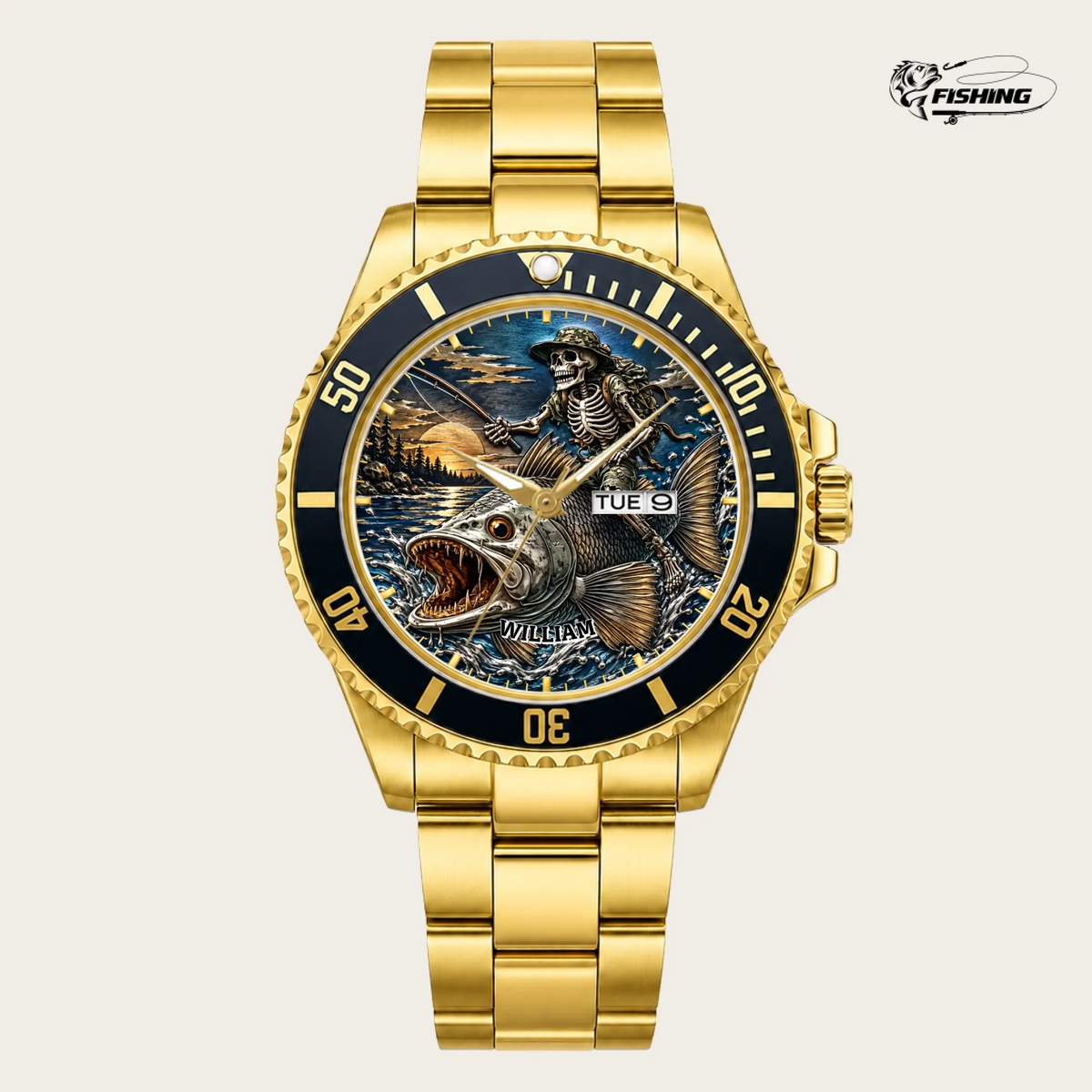 21_new2605custom-gold-black-alloy-watch
