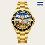 21_new2605custom-gold-black-alloy-watch