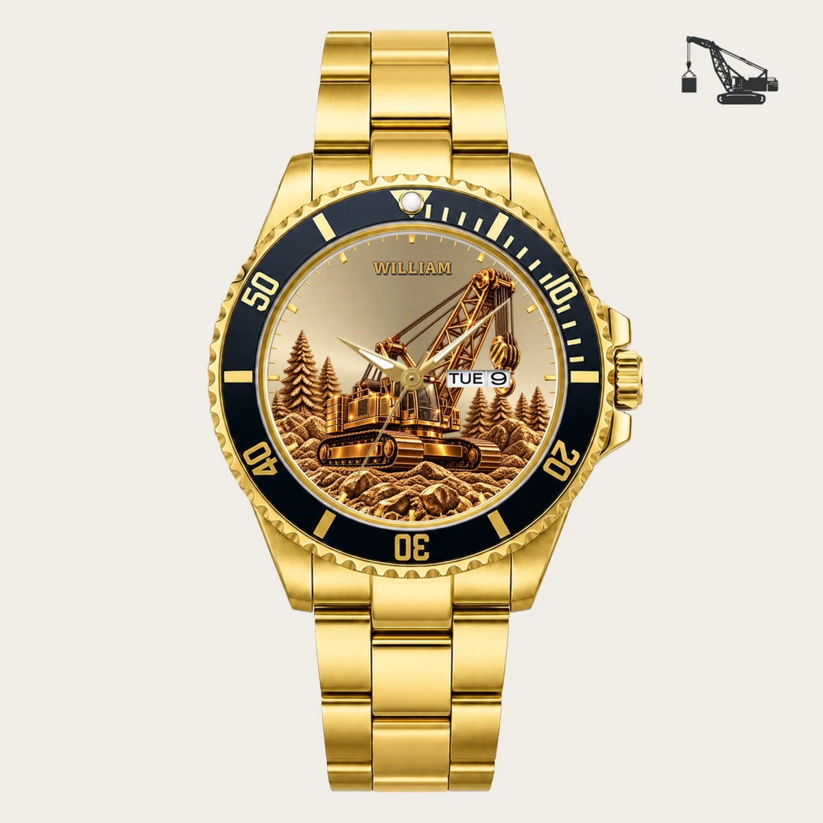 21_new2605custom-gold-black-alloy-watch