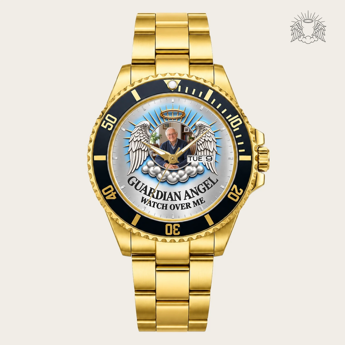 21_new2605custom-gold-black-alloy-watch