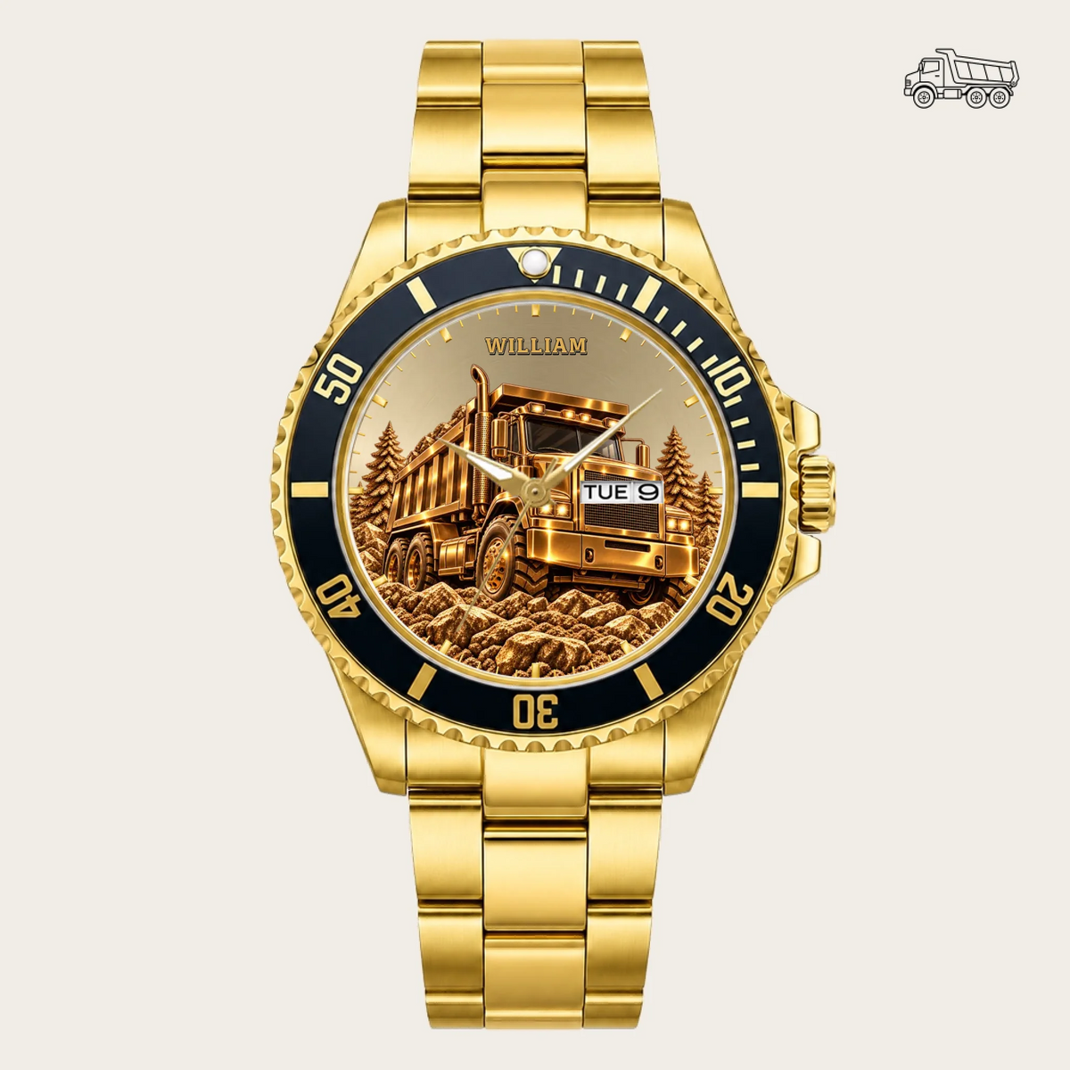 21_new2605custom-gold-black-alloy-watch
