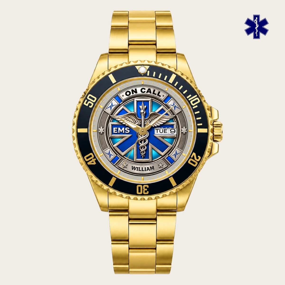 21_new2605custom-gold-black-alloy-watch