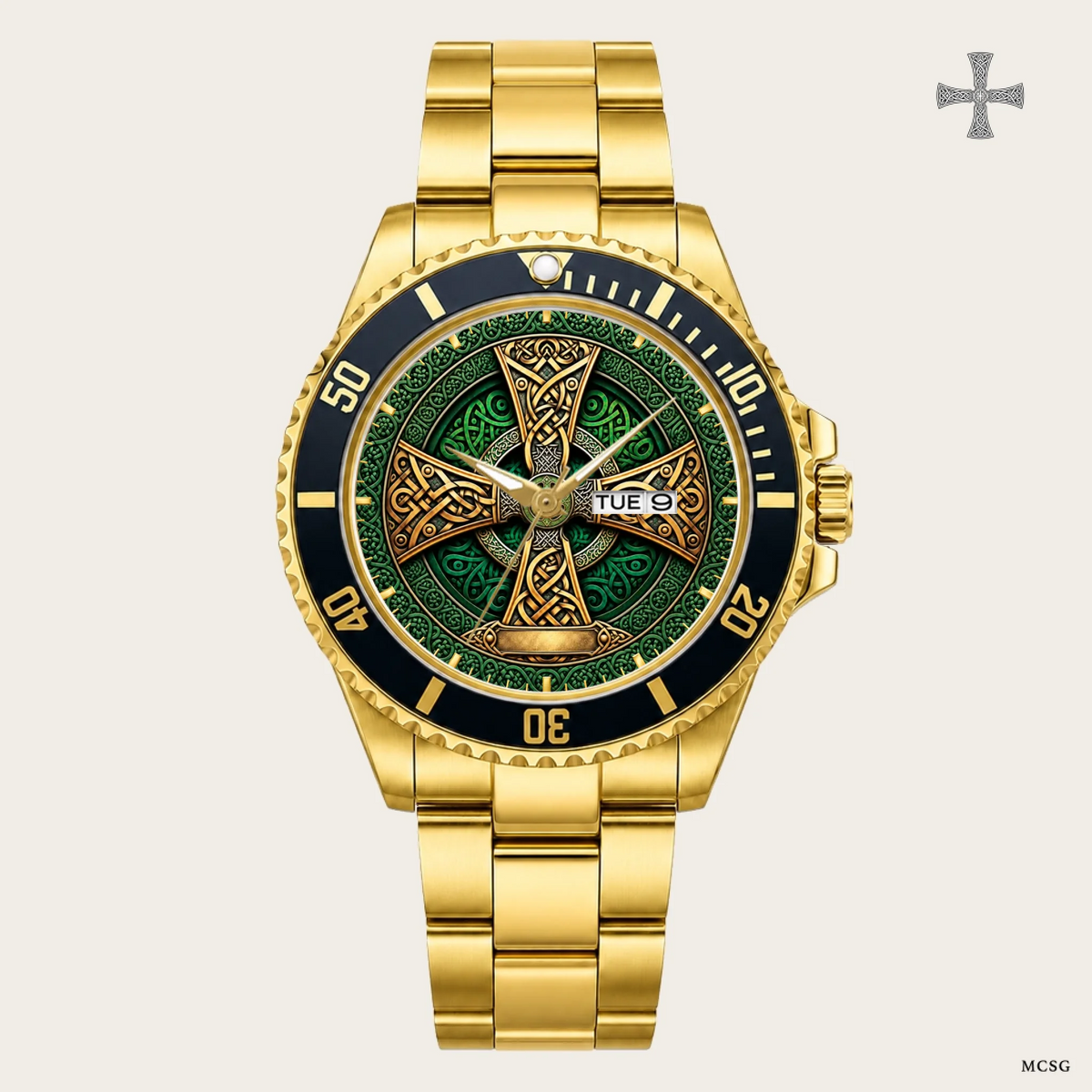 21_new2605custom-gold-black-alloy-watch