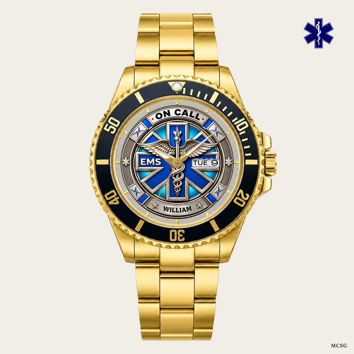 21_new2605custom-gold-black-alloy-watch