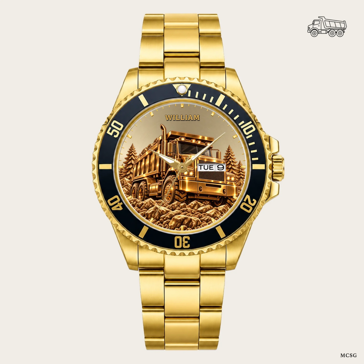 21_new2605custom-gold-black-alloy-watch
