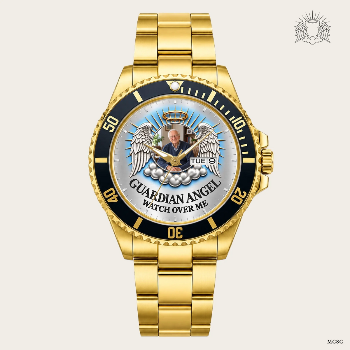 21_new2605custom-gold-black-alloy-watch