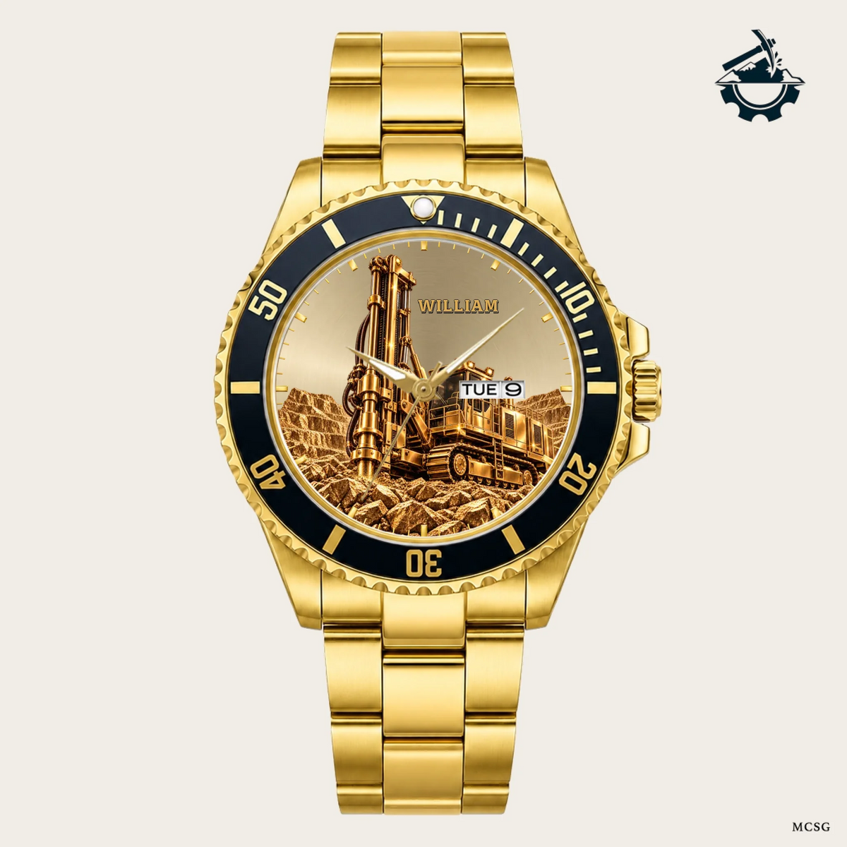 21_new2605custom-gold-black-alloy-watch