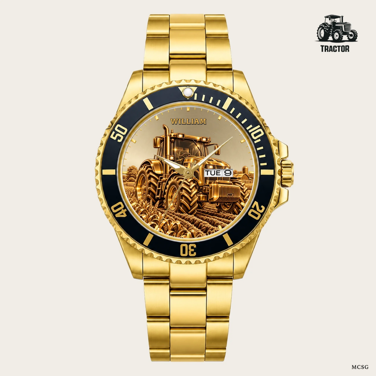 21_new2605custom-gold-black-alloy-watch