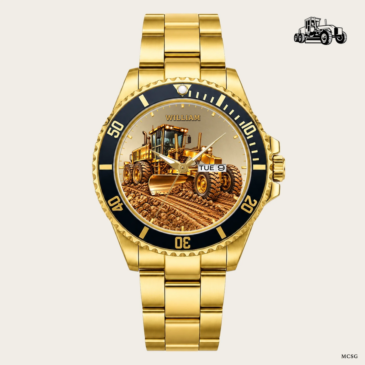 21_new2605custom-gold-black-alloy-watch