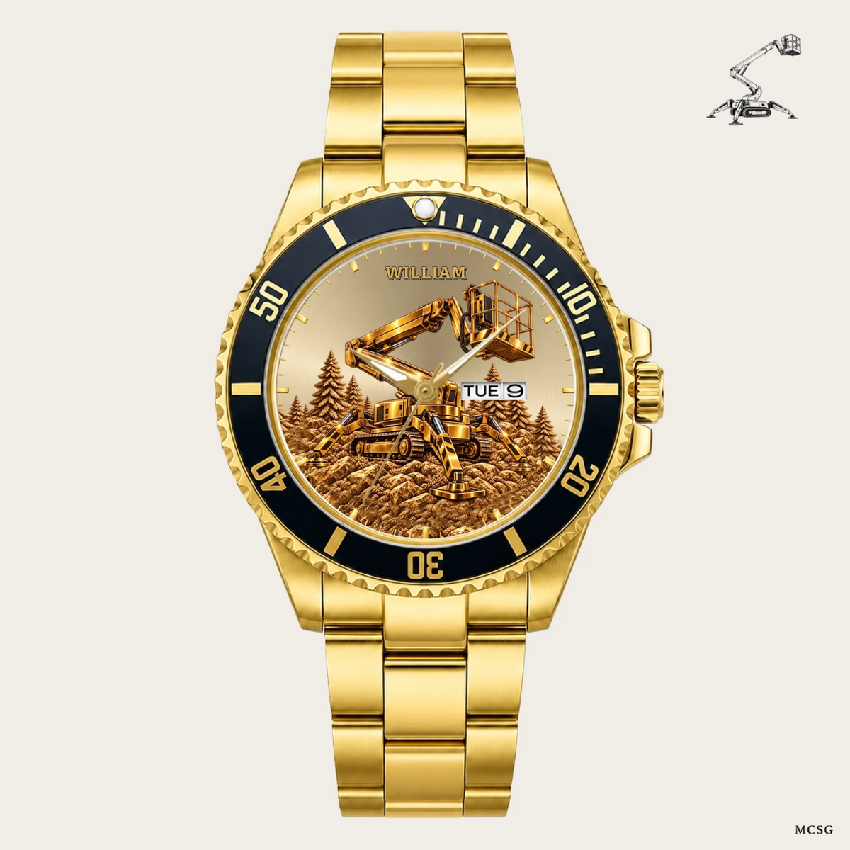 21_new2605custom-gold-black-alloy-watch