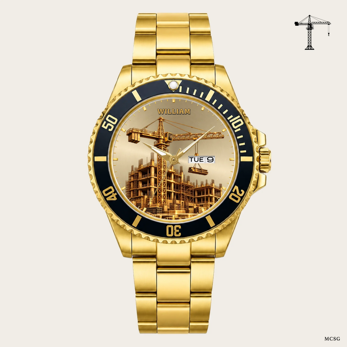 21_new2605custom-gold-black-alloy-watch